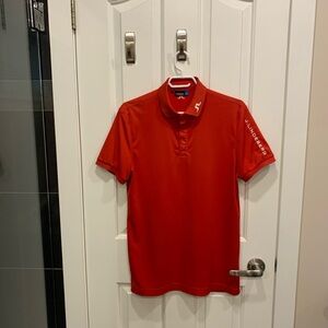 J.Lindeberg Bold Red Polo Shirt